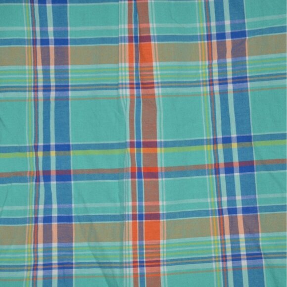 Vintage Saddlebred Authentic Madras Plaid Shirt Button Down Men's L Preppy - Picture 5 of 7